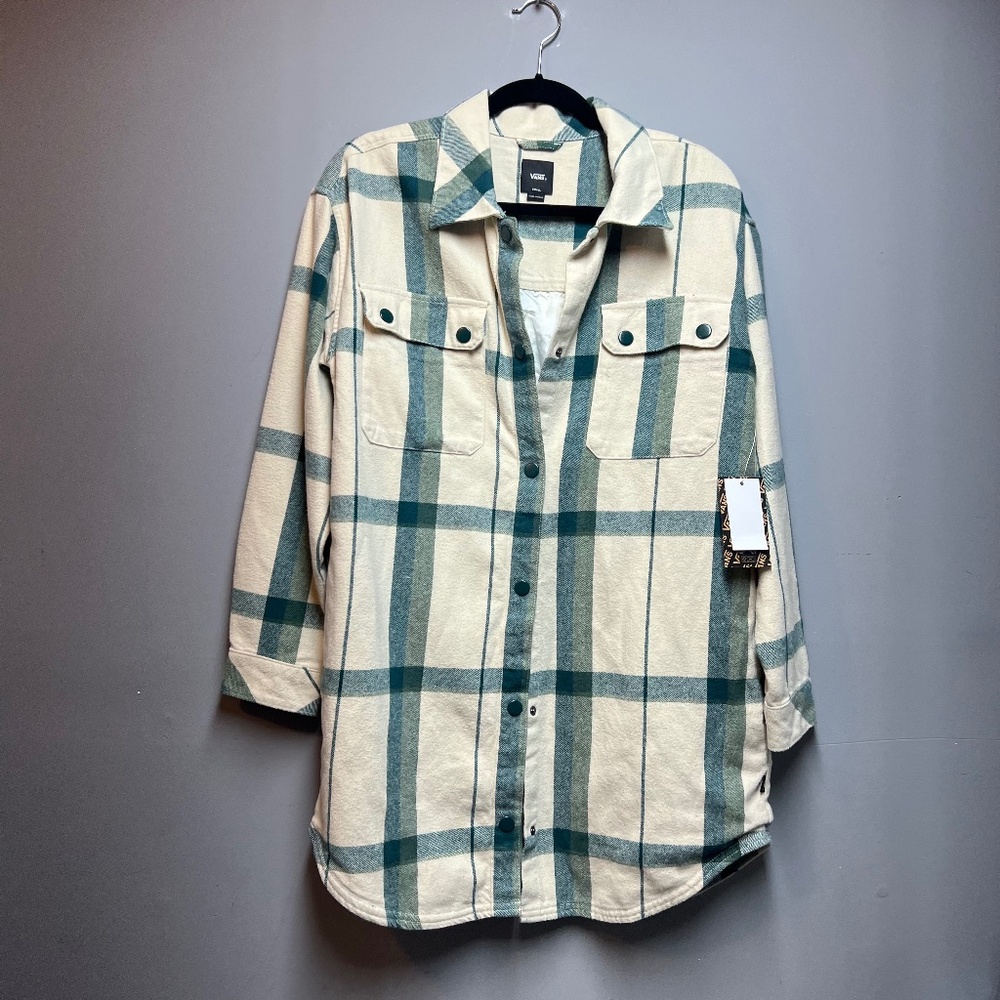 Vans Hal Plaid Flannel Jacket Shacket Women's small